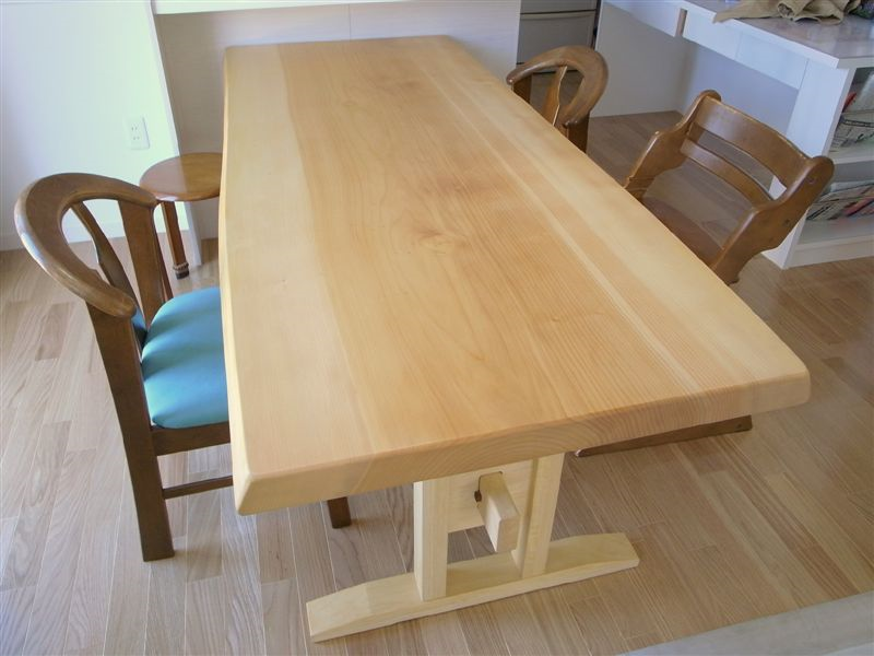 一枚板 銀杏 イチョウ DIY DIY材料 ダイニングテーブル ローテーブル-